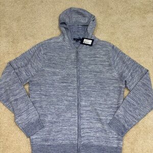 Peter Millar Crown Crafted Ravello Full Zip Hoodie Mens M Merino Wool Silk Linen